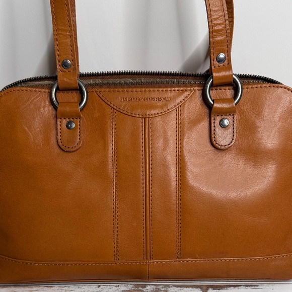 Spikes & Sparrow Brown Leather Shoulder Bag - Picture 2 of 12